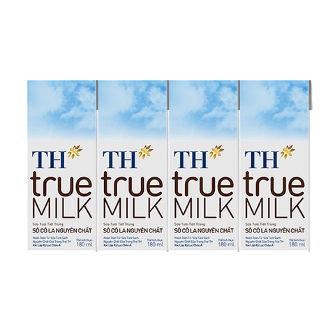 sữa hộp TH true milk hương socola 180ml (lốc 4 hộp)