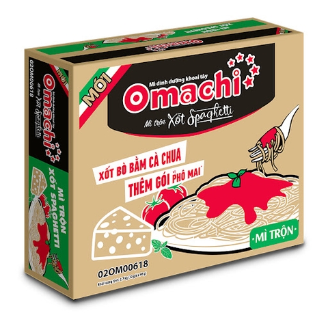 mì trộn omachi sốt spagetti + phô mai　ラーメン