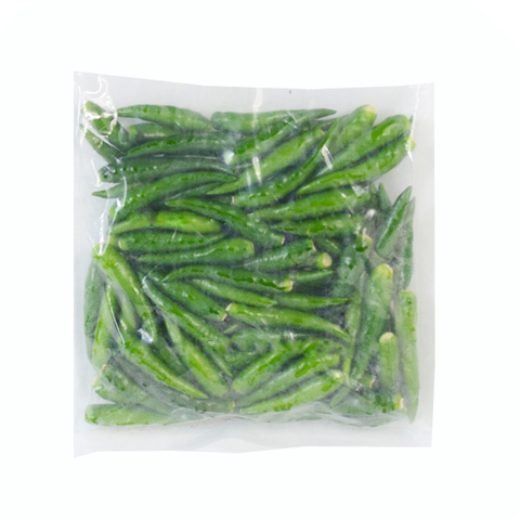 ớt xanh đông lạnh chilli whole 500gr　赤唐辛子