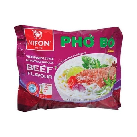 Phở bò ĂN LIỀN VIFON 60GR THÙNG 30 GÓI