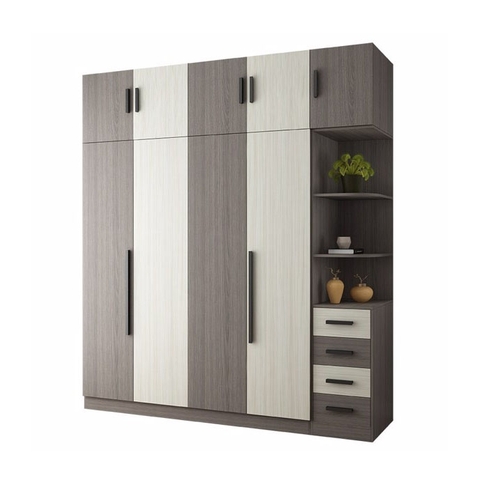 Tủ Quần Áo Cánh mở Có Kệ Góc - QA 08