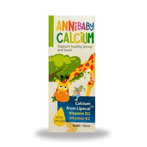 Hỗ Trợ Xương Và Răng Chắc Khỏe Cho Bé, Trẻ Em Và Người Lớn ANNIBABY CALCIUM Với Canxi Lipocal, Vitamin D3 và K2 MK-7