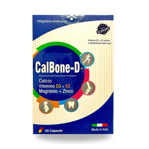 Calbone-D+ - Viên Uống Bổ Sung Canxi, Vitamin D3, K2, Magie và Kẽm Hỗ Trợ Xương Khớp Chắc Khỏe