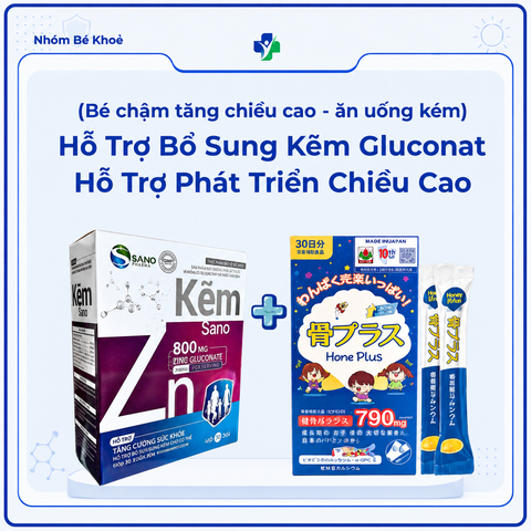 Nhóm Sản Phẩm Hỗ Trợ Bổ Sung Kẽm Gluconat và Canxi