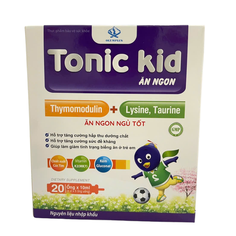 Hỗ Trợ Ăn Ngon, Tăng Cường Sức Đề Kháng, Tăng Hấp Thu - Tonic Kid Giúp Bé Ngủ Sâu Giấc (Hộp 20 ống)