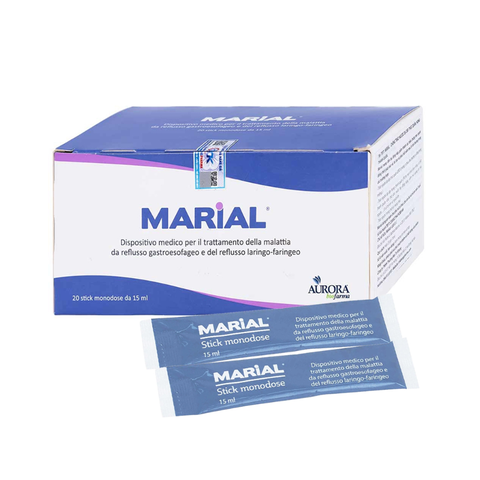 Marial Gel Chống Trào Ngược Dạ Dày Thực Quản, Bảo Vệ, Tái Tạo Và Phục Hồi Niêm Mạc Dạ Dày (Hộp 20 gói x 15ml)