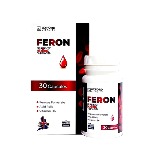 Viên Uống Bổ Sung Sắt Hữu Cơ Feron UK - Giúp Giảm Nguy Cơ Thiếu Máu Do Thiếu Sắt, Không Gây Táo Bón, Anh Quốc (Hộp 30 Viên)