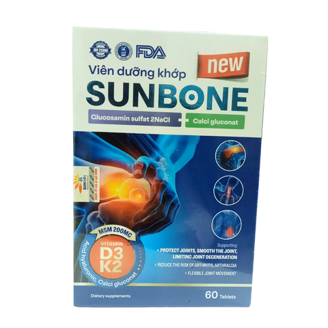 Viên Dưỡng Khớp SUNBONE – Hỗ Trợ Xương Khớp Chắc Khỏe, Giảm Đau, Tăng Cường Vận Động Linh Hoạt