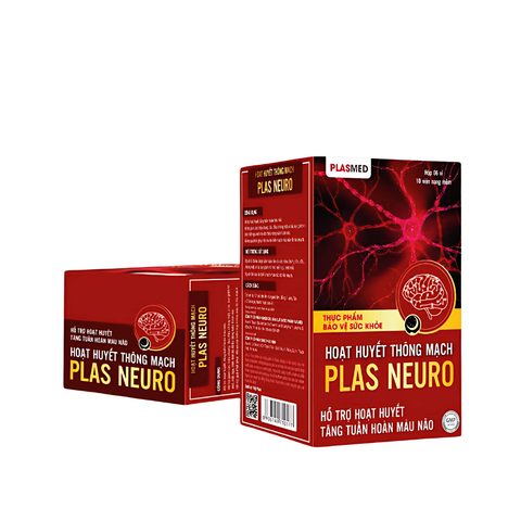 Hoạt Huyết Thông Mạch Plas Neuro - Giúp Cải Thiện Thiểu Năng Tuần Hoàn Máu Não, Suy Giảm Trí Nhớ, Mất Ngủ, Căng Thẳng (Hộp 60 Viên)