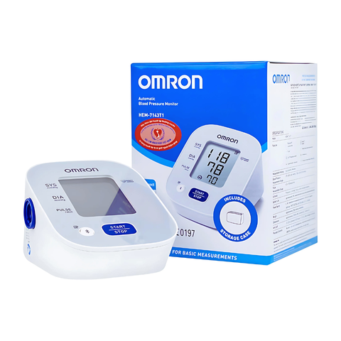 Máy Đo Huyết Áp Bắp Tay Tự Động Omron Hem 7143T1