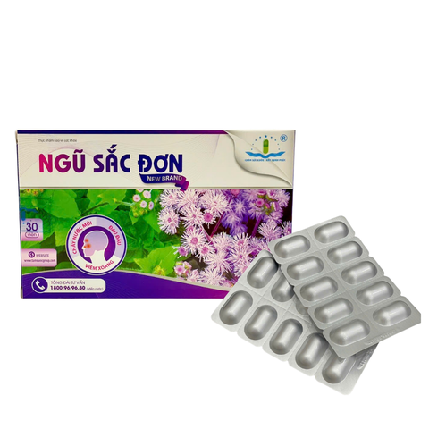 Viên Uống Hỗ Trợ Điều Trị Viêm Xoang, Viêm Mũi Dị Ứng - Ngũ Sắc Đơn (Hộp 30 Viên)