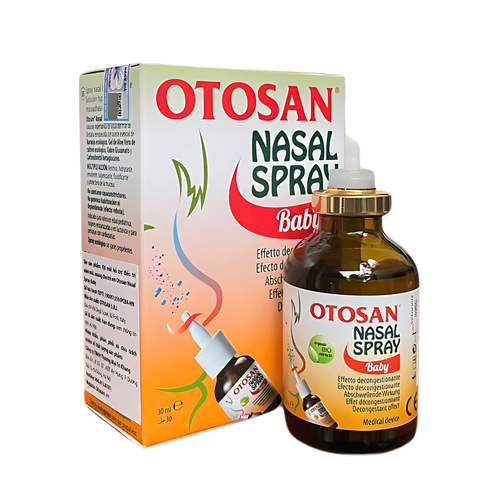 Xịt Mũi Trẻ Em Otosan Nasal Spray Baby - Kháng Viêm, Kháng Khuẩn, Giảm Nghẹt Mũi, Làm Sạch Các Hốc Mũi (Hộp 30ml)