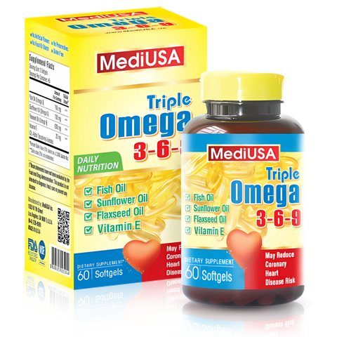 Triple Omega 3-6-9 - MediUSA - Lọ 60 viên