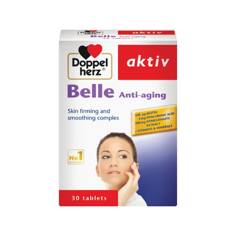 TPBVSK Belle Ani-aging - Hỗ trợ cải thiện làn da khỏe mạnh - Hộp 30 viên - Doppel herz