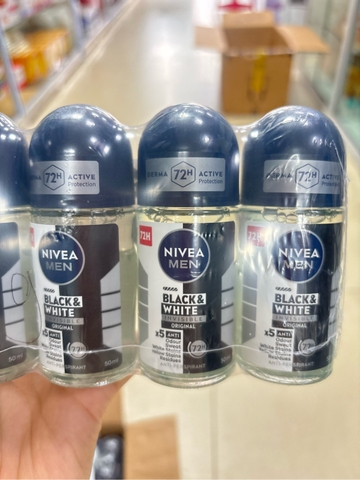 Lăn Nivea Men Black and white