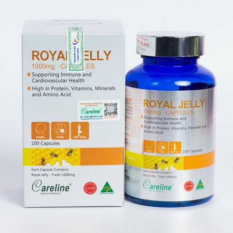 Sữa ong chúa Royal Jelly (Lọ 100 viên) - CARELINE