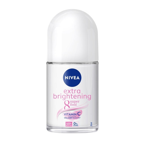Lăn Ngăn Mùi NIVEA Extra Brightening Dưỡng Trắng Mờ Thâm Vitamin C ( 25 ml )