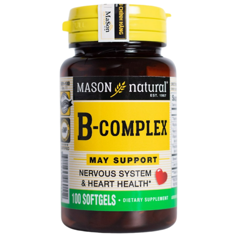 Mason Natural B-Complex - Vitamin tổng hợp nhóm B cao cấp