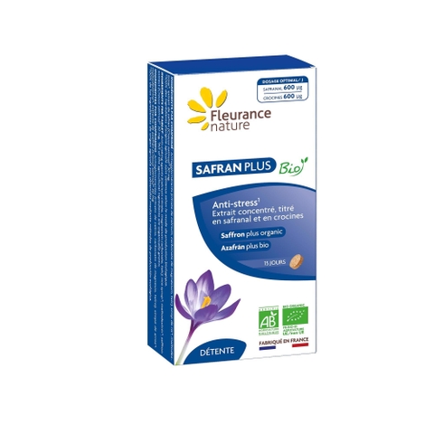 SAFRAN PLUS ( VIÊN UỐNG NHỤY HOA NGHỆ TÂY ) / Hộp 1 vỉ x 15 viên / Fleurance nature
