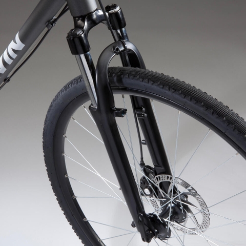 Xe đạp hybrid - Riverside 500 xám/đỏ