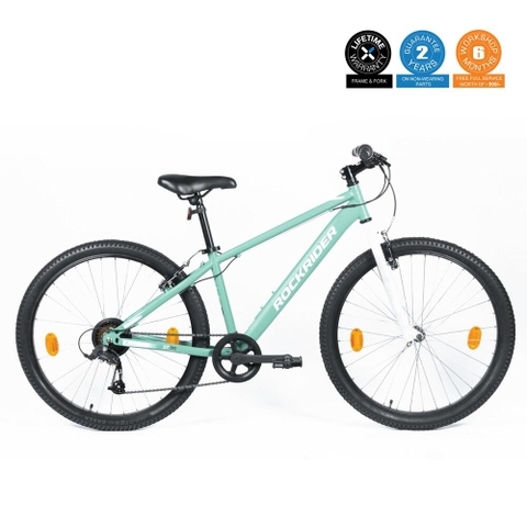 Xe đạp địa hình 26 inch 7 tốc độ ST30 - Xanh lá/trắng