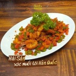 Hải sản xóc muối tỏi Hàn Quốc