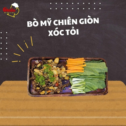 Bò Mỹ chiên giòn xóc tỏi