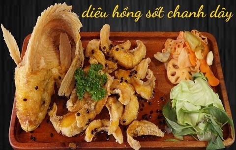 Cá diêu hồng sốt chanh dây