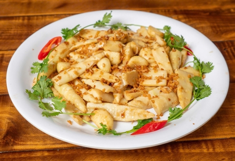 Măng trúc xào tỏi