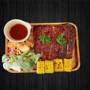 Sườn cây BBQ hun khói kiểu Mỹ