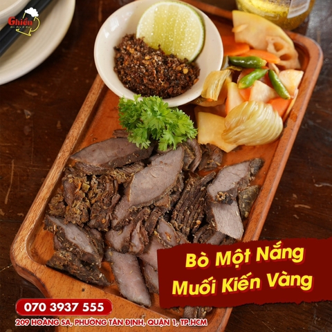 Bò một nắng muối kiến vàng