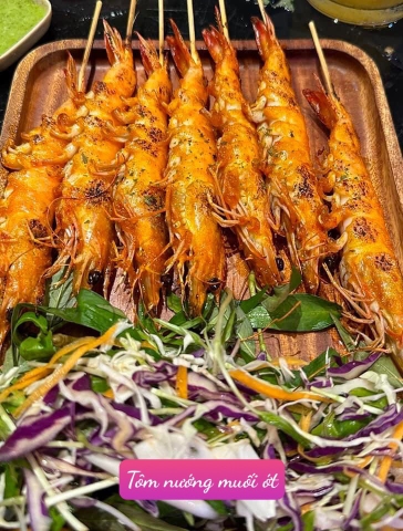 Tôm nướng muối ớt