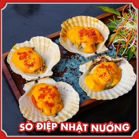 Sò điệp nhật nướng phô mai ( COMBO 6 con )