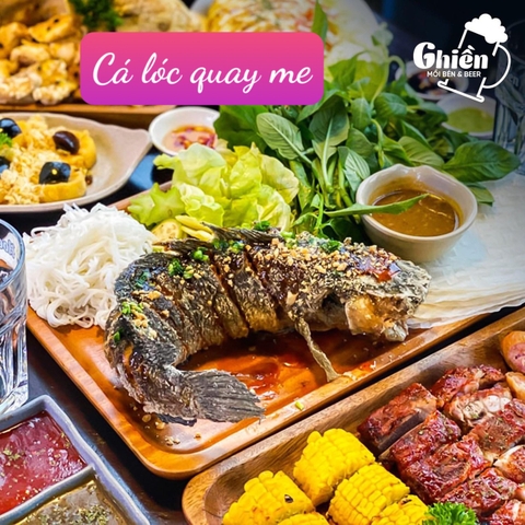 Cá lóc quay me