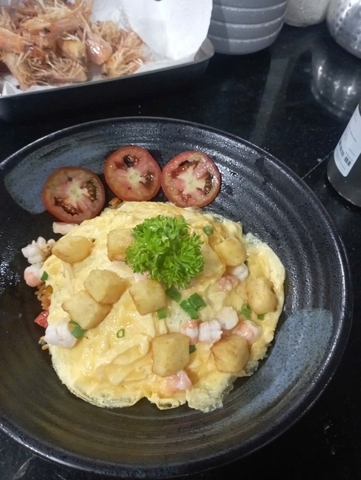 Cơm chiên phủ trứng kiểu hàn