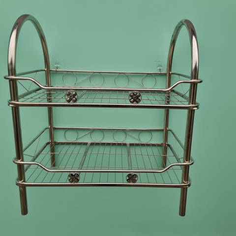 Kệ chén ống vòng cung inox 201