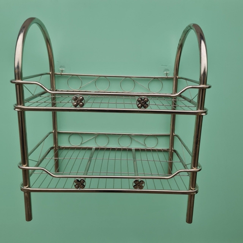 Kệ chén ống vòng cung inox 201