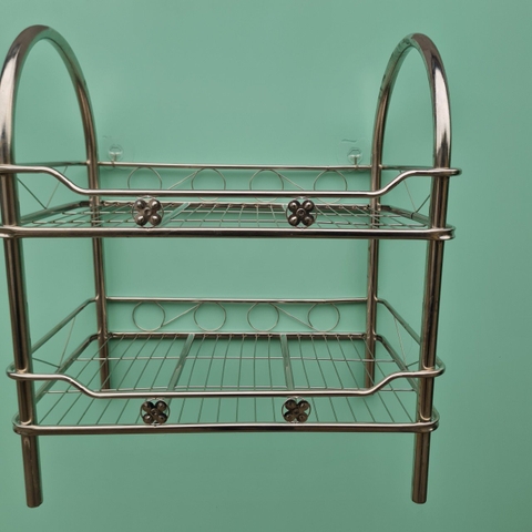 Kệ chén ống vòng cung inox 201