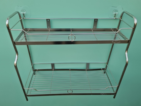 Kệ gia vị sole đứng la 2 tầng inox 201
