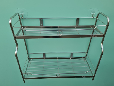 Kệ gia vị sole đứng la 2 tầng inox 201