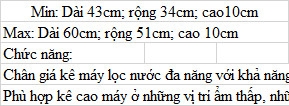 Chân đỡ đa năng tủ lạnh, máy giặt, chân lọc nước