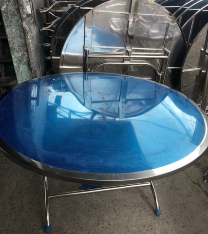 Bàn tròn 1m2 inox 304