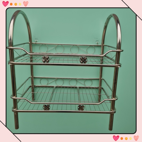 Kệ chén ống vòng cung inox 201