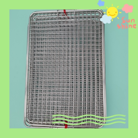 Vỉ nướng viền ống caro inox 201