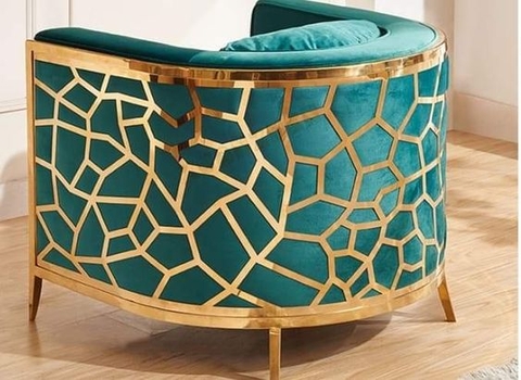 LCF08- Sofa đơn họa tiết CNC