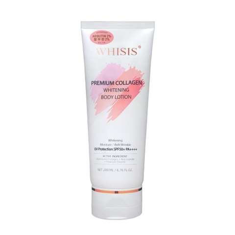 WHISIS PREMIUM  COLLAGEN WHITENING BODY LOTION  Lotion Collagen Dưỡng Trắng - Chống Nắng Body Cao Cấp.