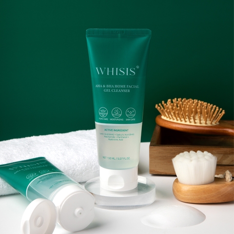 WHISIS AHA & BHA Home Facial Gel Cleanser Gel Rửa Mặt WHISIS AHA & BHA