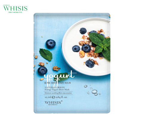 Whisis Nature Origin Energy Yogurt Sheet Mask Mặt Nạ Sữa Chua Nature Origin Energy