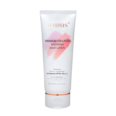 WHISIS PREMIUM  COLLAGEN WHITENING BODY LOTION  Lotion Collagen Dưỡng Trắng - Chống Nắng Body Cao Cấp.