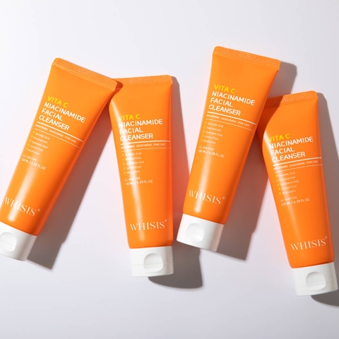 WHISIS VITA C Niacinamide Facial Cleanser Sữa Rửa Mặt WHISIS chứa VITA C & Niacinamide
